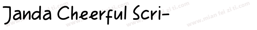 Janda Cheerful Scri字体转换